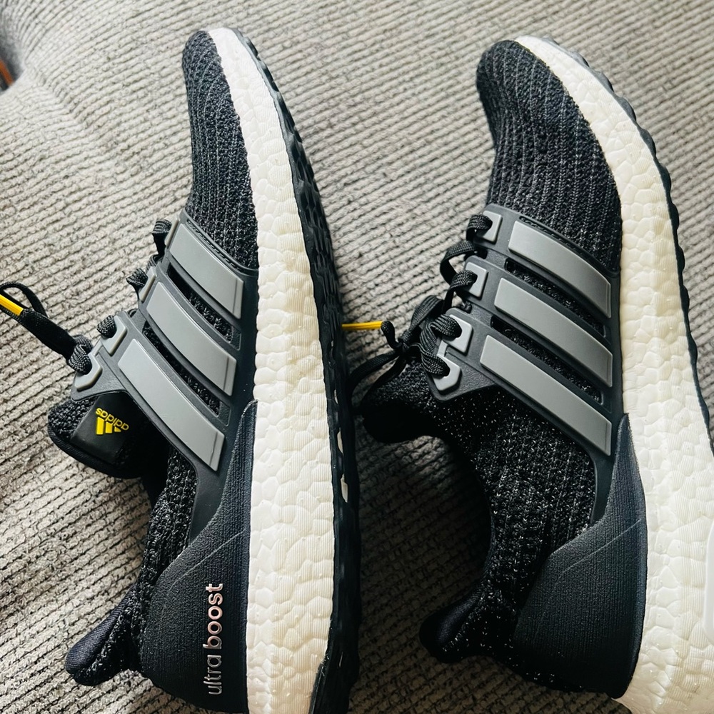 Adidas Ultra Boost Black and Gray Running Shoes size 8 Men
